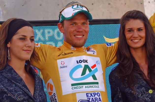 Thor Hushovd still leads overall. Photo copyright Roadcycling.com.