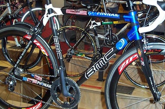 Tyler Hamilton's Olympic bike. Photo copyright Roadcycling.com.