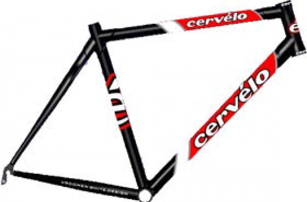 The 2003 Cervelo R2.5 carbon frame.