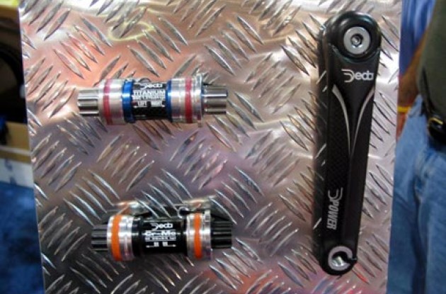 Deda carbon power crank arm and Isis bottom brackets. Photo copyright Roadcycling.com.