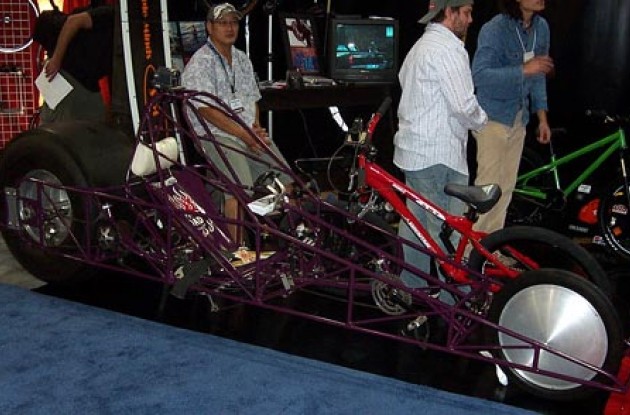 Steve Gaskey's Bicycle Dragster. Photo copyright Roadcycling.com.