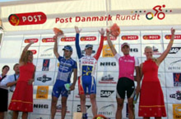 Top three on the podium in Esbjerg, Denmark.
