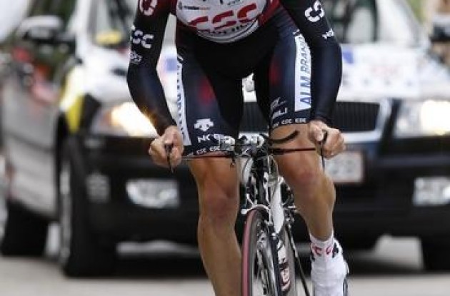 Christian Vandevelde a la time trial. Photo copyright <A HREF="http://www.photoshelter.com/usr-show?U_ID=U0000yEwV90OAoAE" TARGET="_BLANK">www.BenRossPhotography.com</A>.