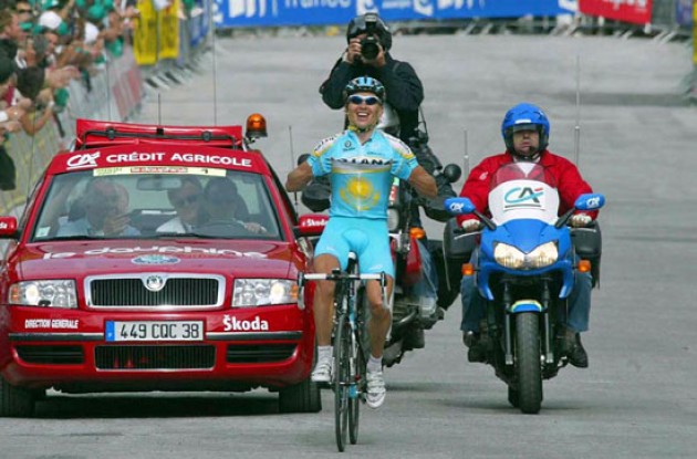 Vinokourov (Astana). Vinokourov (Astana).