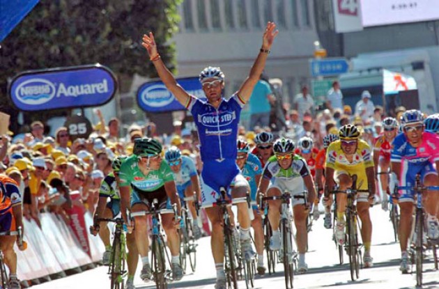 Tom Boonen takes the win.