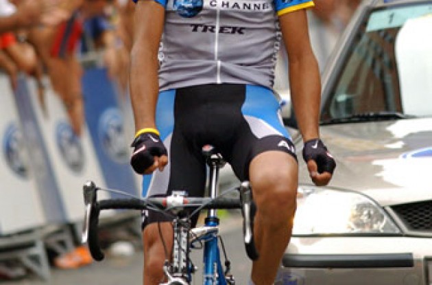 Martinez takes the win. Photo copyright Roadcycling.com. Martinez takes the win. Photo copyright Roadcycling.com.