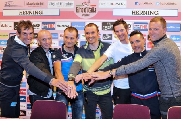 A selection of the star riders who will take part in the 2012 Giro d'Italia revealed their hopes and ambitions for the 95th edition of the race, which starts in Herning, Denmark tomorrow afternoon.