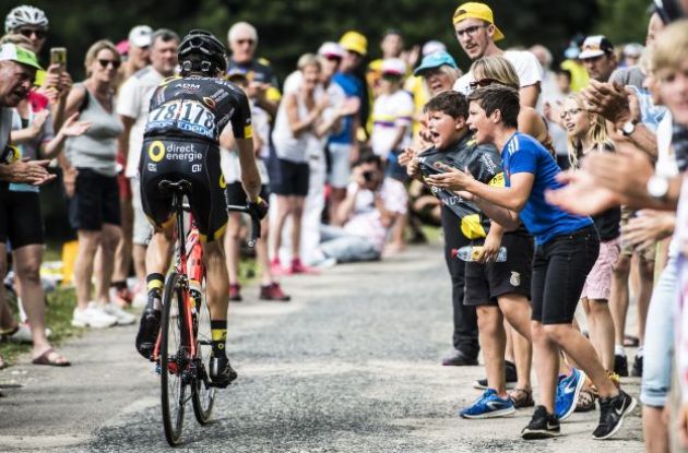 Lilian Calmejane on his way to victory in Tour de France | A.S.O.