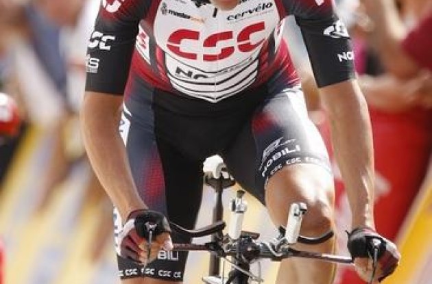 Carlos Sastre. Photo copyright <A HREF="http://www.photoshelter.com/usr-show?U_ID=U0000yEwV90OAoAE" TARGET="_BLANK">www.BenRossPhotography.com</A>.