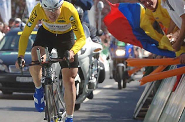 Damiano Cunego. Photo copyright Roadcycling.com.