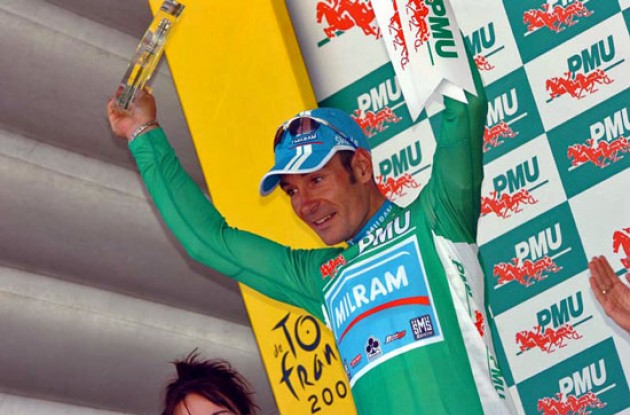 Erik Zabel claimed the lead - and green jersey - in the sprinter competition.