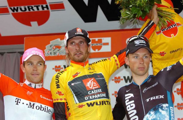 Karpets, Kirchen and Devolder on the podium in Bern, Switzerland. Karpets, Kirchen and Devolder on the podium in Bern, Switzerland.