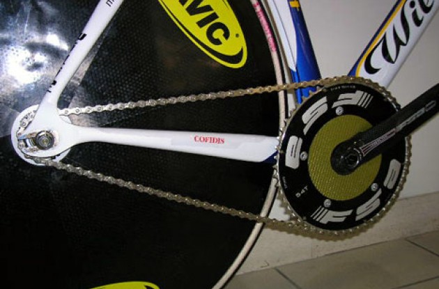 It's 54x13 for O'Grady today. Less choice = less weight. Photo copyright Roadcycling.com. It's 54x13 for O'Grady today. Less choice = less weight. Photo copyright Roadcycling.com.