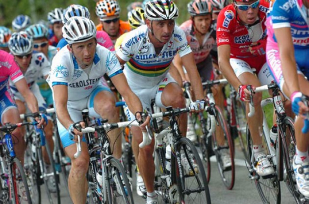 Rebellin and Bettini. Rebellin and Bettini.