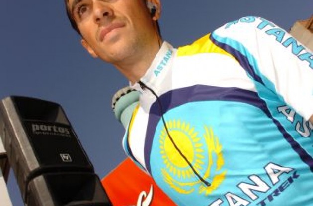 Alberto Contador. Photo copyright Fotoreporter Sirotti. Alberto Contador. Photo copyright Fotoreporter Sirotti.