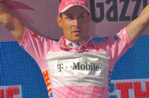 Olaf Pollack on the podium. Photo copyright Fotoreporter Sirotti. Olaf Pollack on the podium. Photo copyright Fotoreporter Sirotti.