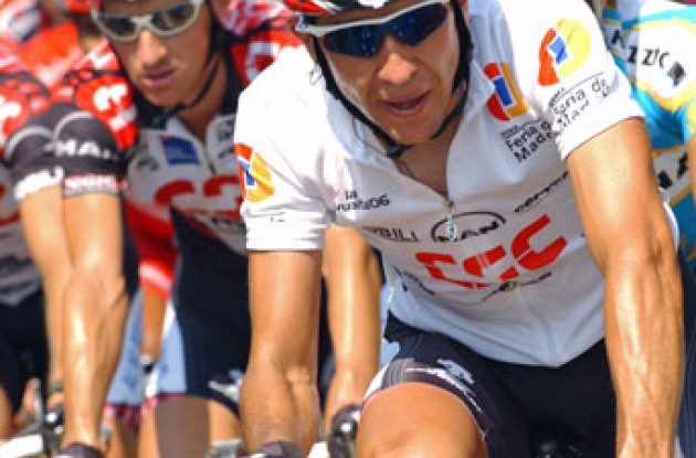 Sastre - exhausted? Photo copyright Roadcycling.com. Sastre - exhausted? Photo copyright Roadcycling.com.