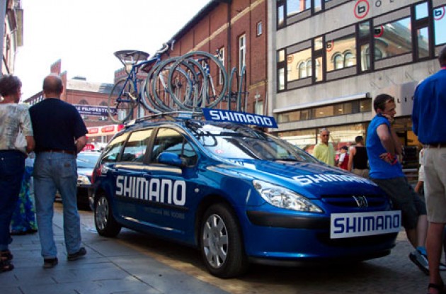 Shimano offers neutral support to riders taking part in the Tour of Denmark. Photo copyright Roadcycling.com.