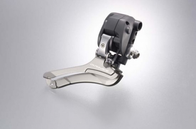 Shimano Dura-Ace 7970 DI2 front derailleur. Shimano Dura-Ace 7970 DI2 front derailleur.