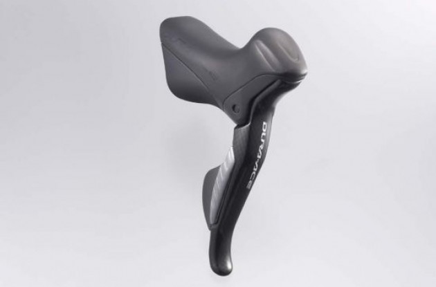Shimano Dura-Ace 7970 DI2 dual control levers. Shimano Dura-Ace 7970 DI2 dual control levers.
