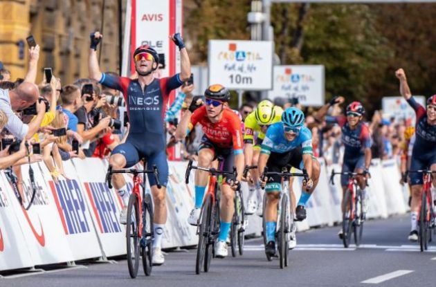 Elia Viviani sprints to victory in stage 6 of CRO Race 2022 for Team Ineos-Grenadiers