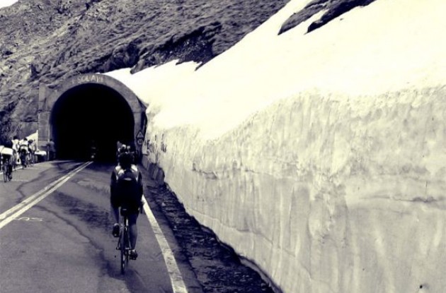 The Gavia tunnel and the Cima Coppi for the 2010 Giro d'Italia.