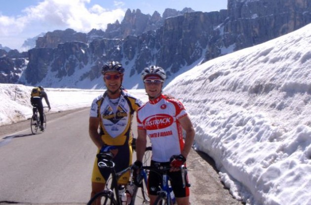 Challenging cycling country in Northern Italy.
