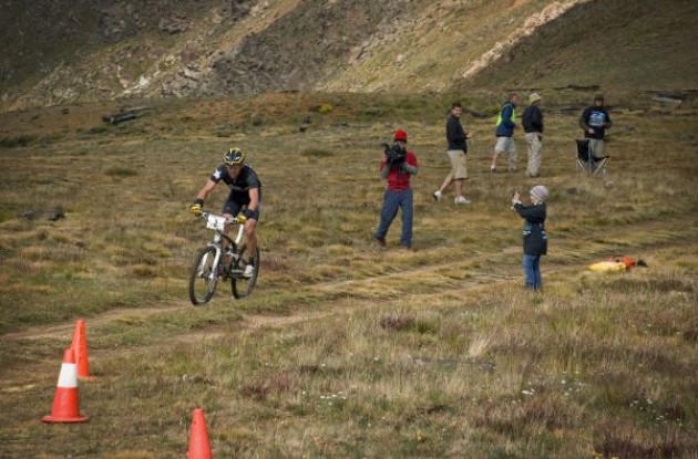 Lance Armstrong riding the Leadville 100. Lance Armstrong riding the Leadville 100.