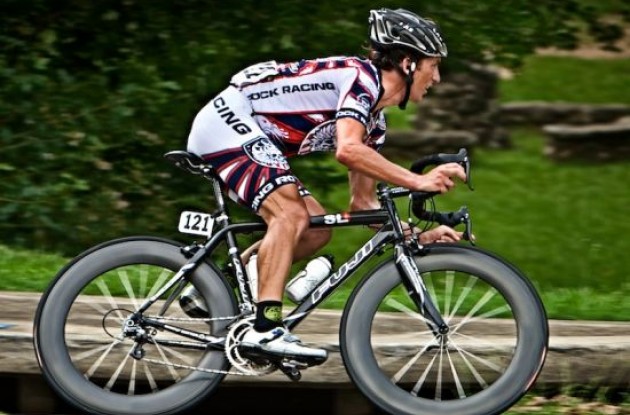 Tyler Hamilton (Team Rock Racing). Photo copyright <A HREF="http://pa.photoshelter.com/usr-show/U0000yEwV90OAoAE" TARGET="_BLANK">Ben Ross</A>. Tyler Hamilton (Team Rock Racing). Photo copyright <A HREF="http://pa.photoshelter.com/usr-show/U0000yEwV90OAoAE" TARGET="_BLANK">Ben Ross</A>.