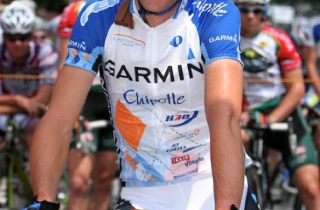 Christian Vandevelde (Team Garmin-Chipotle) at the start. Photo copyright <A HREF="http://pa.photoshelter.com/usr-show/U0000yEwV90OAoAE" TARGET="_BLANK">Ben Ross</A>. Christian Vandevelde (Team Garmin-Chipotle) at the start. Photo copyright <A HREF="http://pa.photoshelter.com/usr-show/U0000yEwV90OAoAE" TARGET="_BLANK">Ben Ross</A>.