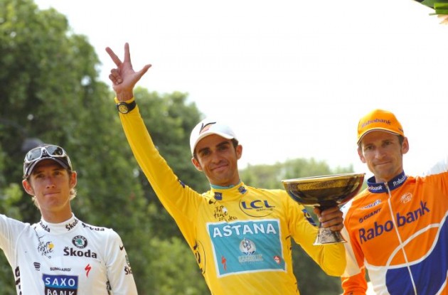 Alberto Contador (Team Saxo Bank-SunGard). Photo Fotoreporter Sirotti.