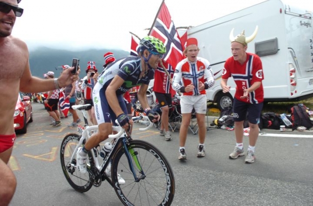 Alejandro Valverde on his way to victory. Photo Fotoreporter Sirotti.