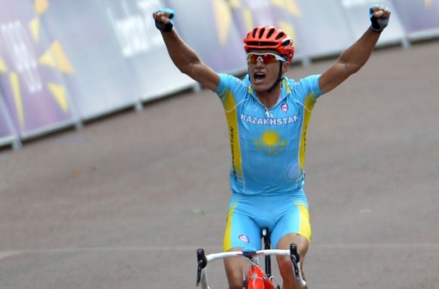 Alexandre Vinokourov wins 2012 London Summer Olympics' road race. Photo Fotoreporter Sirotti.