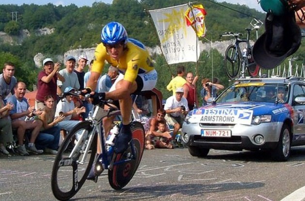 Lance Armstrong ... pure power to the pedals.