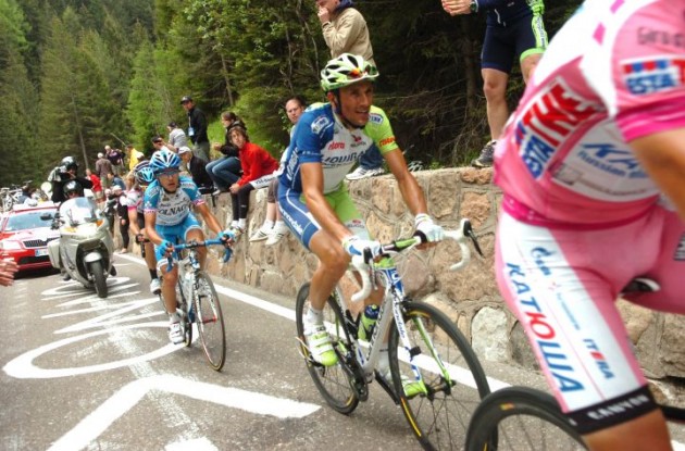 Ivan Basso and Domenico Pozzovivo. Photo Fotoreporter Sirotti.