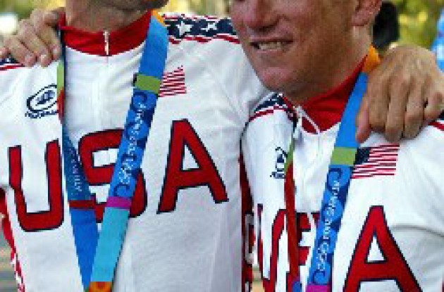 Bobby Julich and Tyler Hamilton at the 2004 Olympics. Bobby Julich and Tyler Hamilton at the 2004 Olympics.