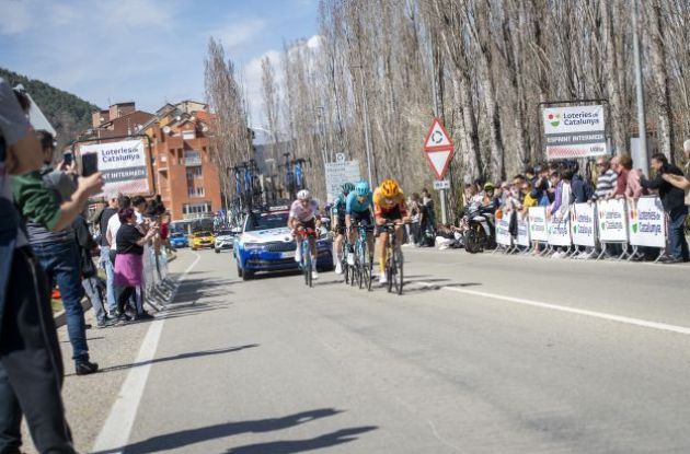 Breakaway riders in stage 4 of Volta Ciclista a Catalunya 2023