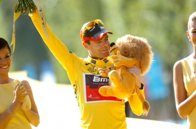 Tour de France Champion Cadel Evans of Team BMC Racing. Photo Fotoreporter Sirotti.
