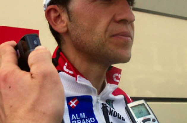 Third place finisher in this year's Vuelta a Espana, Carlos Sastre, has agreed to stay with Bjarne Riis' Team CSC. We wish Carlos all the best. Photo copyright Roadcycling.com. Third place finisher in this year's Vuelta a Espana, Carlos Sastre, has agreed to stay with Bjarne Riis' Team CSC. We wish Carlos all the best. Photo copyright Roadcycling.com.