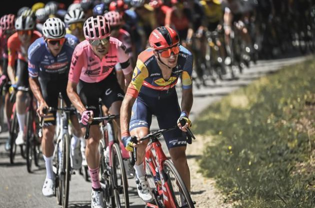Tour de France peloton during stage 9 of Tour de France 2023