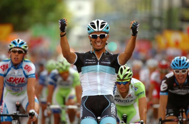 Daniele Bennati wins stage three of the 2010 Tirreno Adriatico.