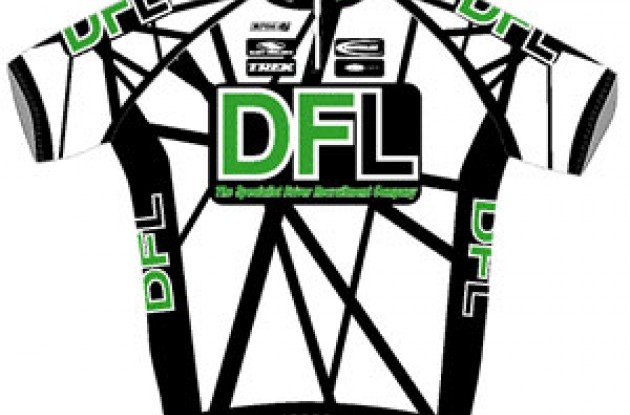 Team DFL jersey. Photo copyright Roadcycling.com.