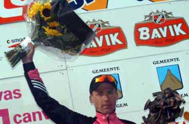 Andreas Klier on the podium. Photo copyright Fotoreporter Sirotti