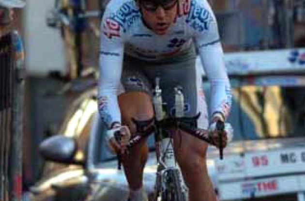 Brad McGee is a true powerhouse. Photo copyright Fotoreporter Sirotti. Brad McGee is a true powerhouse. Photo copyright Fotoreporter Sirotti.