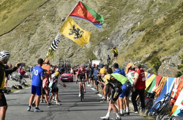 Hugh Carthy on Col du Tourmalet for EF Education-EasyPost