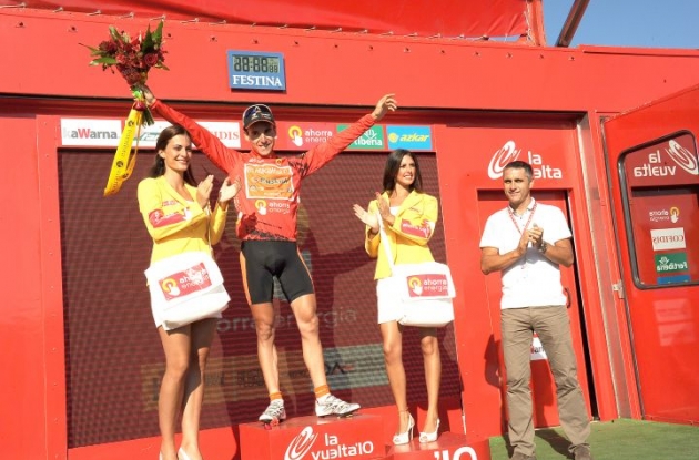 Igor Anton (Team Euskaltel) is the new 2010 Tour of Spain leader. Photo copyright Fotoreporter Sirotti.
