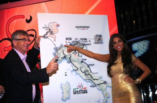 2010 Tour of Italy / Giro d'Italia route presentation .. Italy style. Photo copyright Fotoreporter Sirotti.