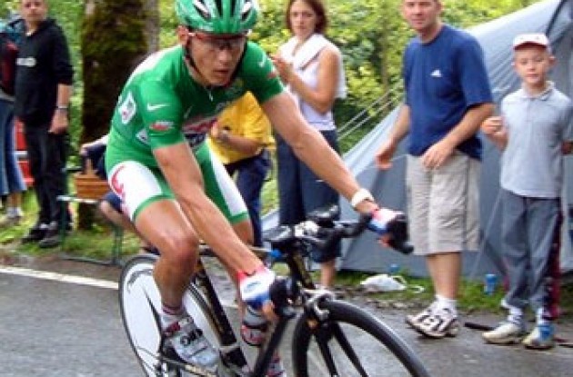 Robbie McEwen - not the best stage for the green jersey!
