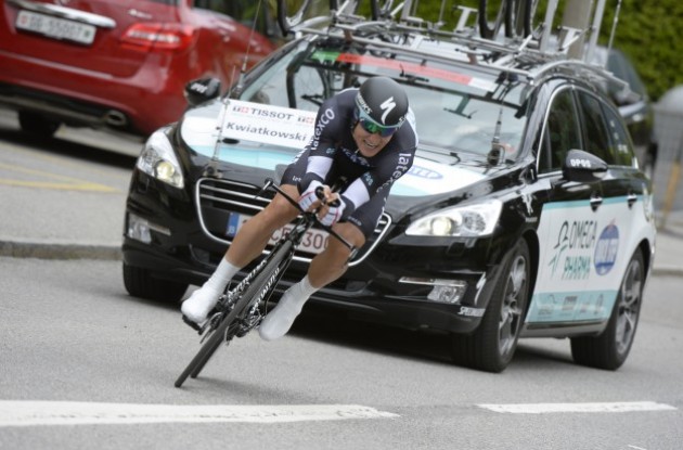 Michal Kwiatkowski is the winner of the prologue of the 2014 Tour de Romandie | Fotoreporter Sirotti