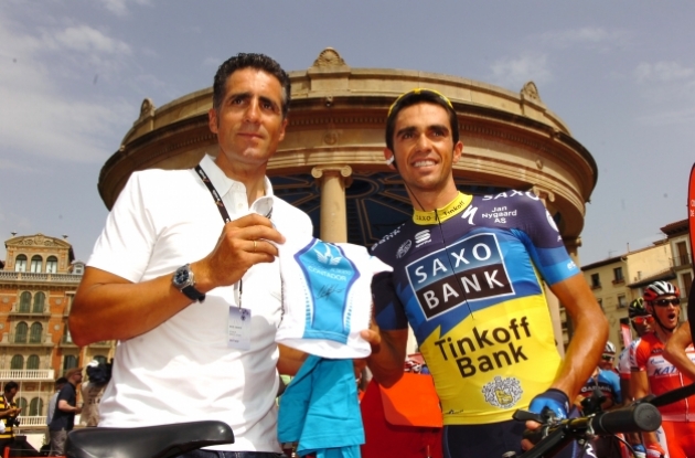 Miguel Indurain and Alberto Contador | Fotoreporter Sirotti